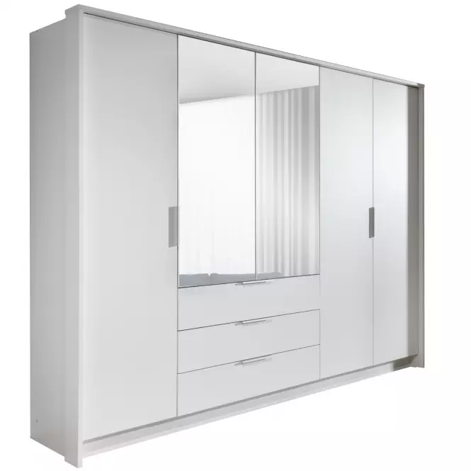 Skriňa Togo 255 biely/zrkadlo
