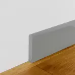 Podlahová lišta MDF FOGE LB1 100 sivá polomatná