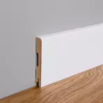 Podlahová lišta MDF FOGE LB1 120 biela polomatná