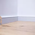 Podlahová lišta MDF FOGE LB3 80 biela polomatná