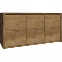 Komoda Montana K3D dub lefkas tmavý