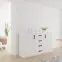 Komoda Bahli biela mat,2