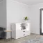 Komoda Herakles 1 biely/biely lesk,2