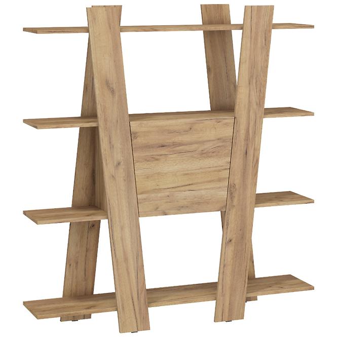 Regál Via 140-2D Craft Zlatý