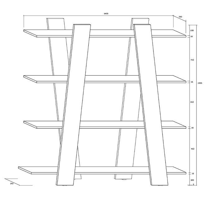 Regál Via 140 artisan
