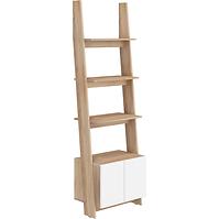 Regál Rack 60-1D sonoma/Biely lesk