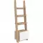 Regál Rack 60-1D sonoma/Biely lesk