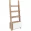 Regál Rack 80-1D sonoma/Biely lesk