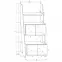Regál Rack 80-2D sonoma/Biely lesk,2