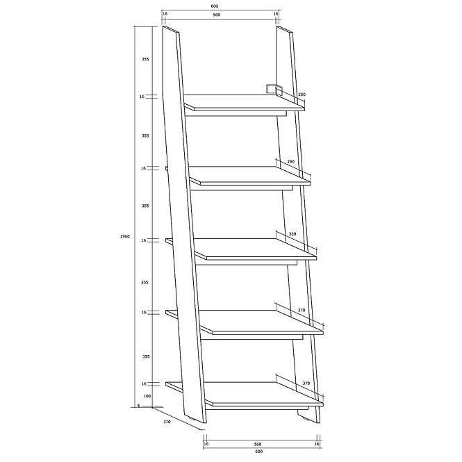 Regál Rack 60 Biely