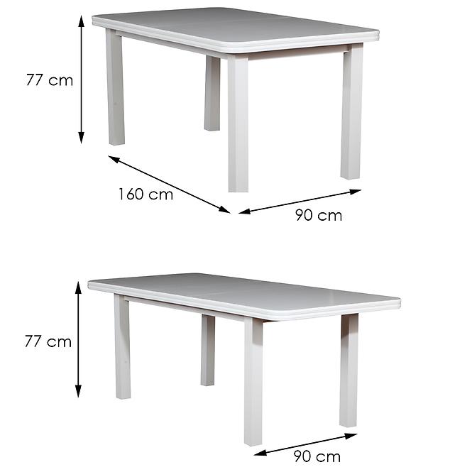 Rozkladací stôl ST14 160/200x90cmbiely