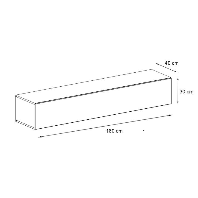 TV stolík Závesny Switch SW1 Biely