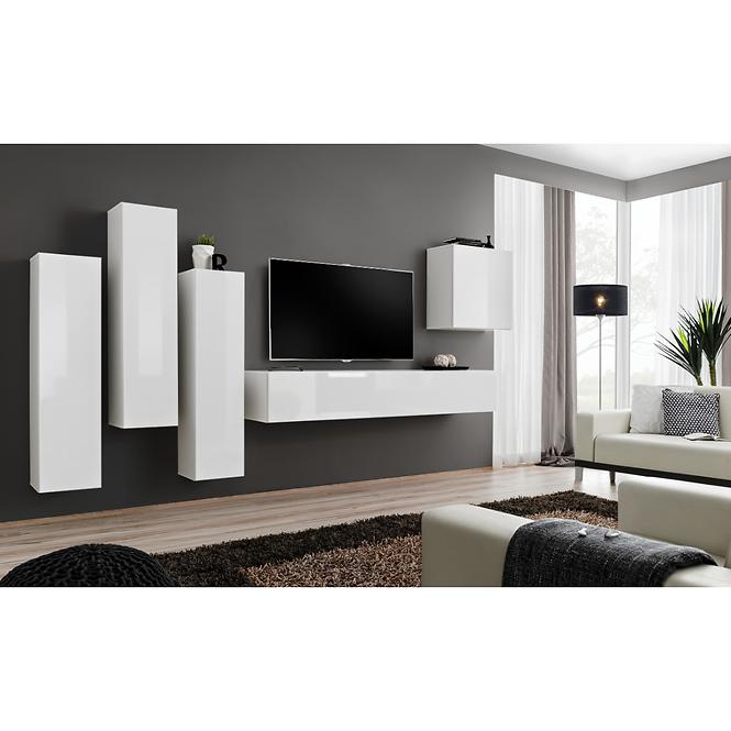 TV stolík Závesny Switch SW1 Biely,5