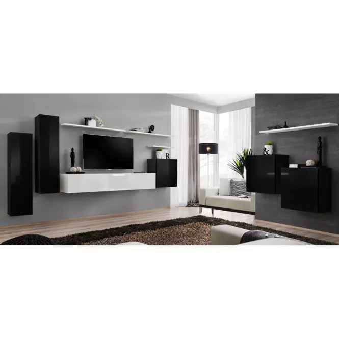 TV stolík závesný Switch SW1 biely,7
