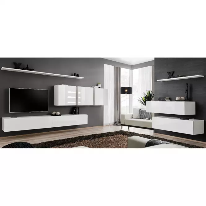 TV stolík závesný Switch SW2 biely,7