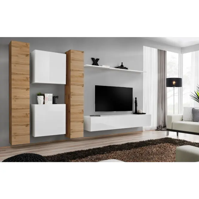 TV stolík závesný Switch SW2 biely,8