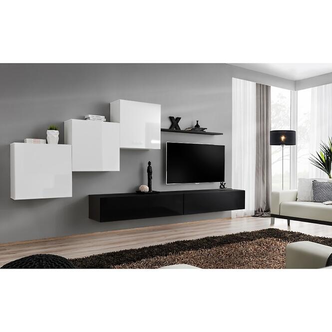 TV stolík závesný Switch SW2 čierny