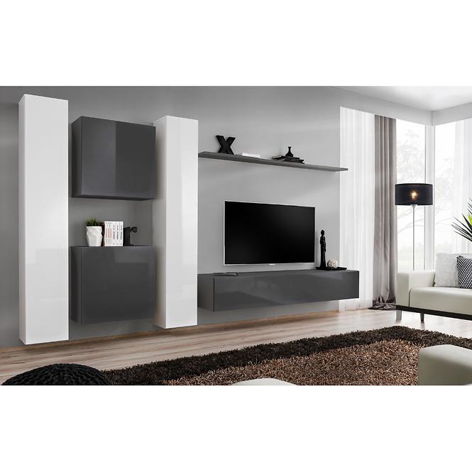 TV stolík Závesny Switch SW2 Grafit,5