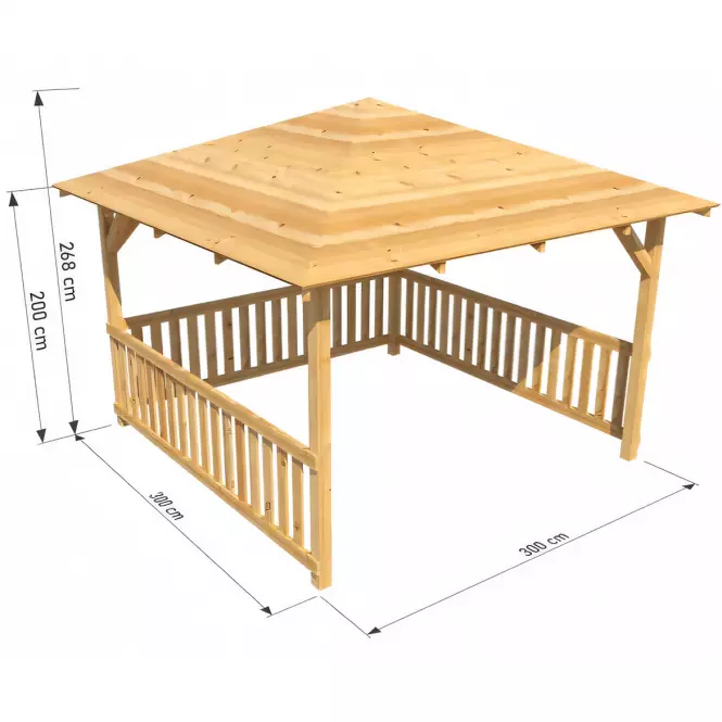Altánok 3x3x2,7 m,2