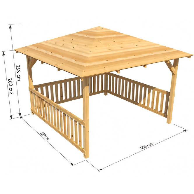 Altánok 3x3x2,7 m,2