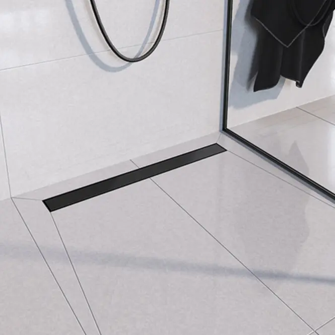 Odvodnenie líniové Reverzibilné Duplex čierna  ABS+Inox 800,5