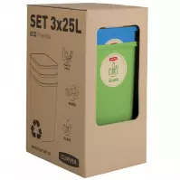 Súprava košov na triedenie odpadu 3x25l 249842