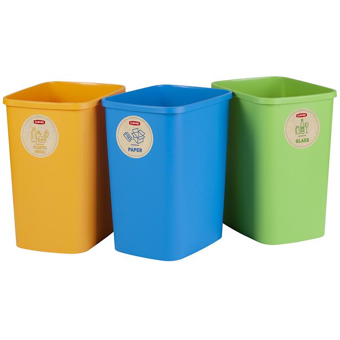Súprava košov na triedenie odpadu 3x25l 249842