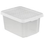 Dóza s vrchnákom Essentials 26l Transparentná