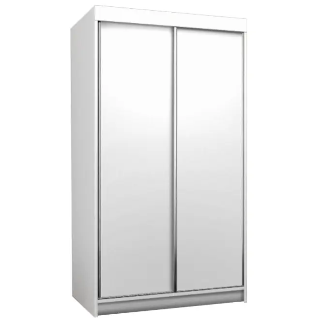 Skriňa s posuvnými dverami Top 25 100cm – biela, dvojdverová