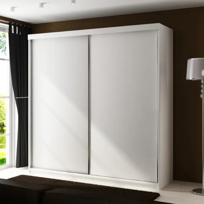 Skriňa s posuvnými dverami Top 25 200cm – biela, dvojdverová,3