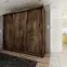 Skriňa s posuvnými dverami Top 25 250cm – jaseň tmavý, trojdverová,3