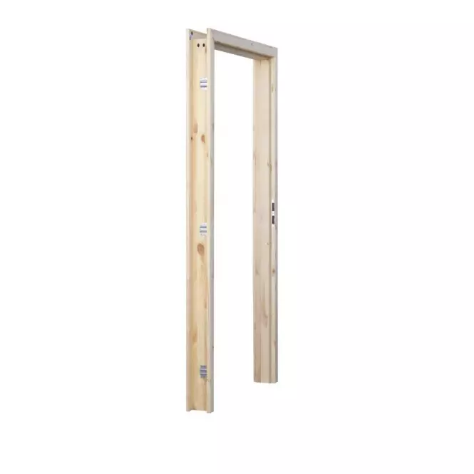 Regulovaná zárubňa 70Ľ 100-120 so sukmi nelakovaná