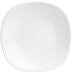 Keramický štvorcový tanier hlboký 23cm biely