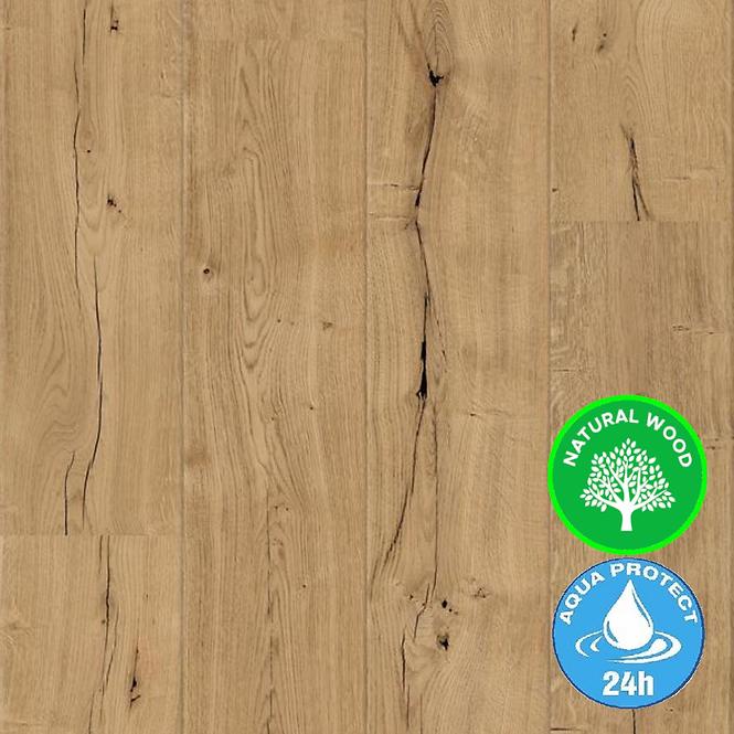 Podlaha dyhovana Dub Bradford 8.5mm Veneer Parquet Aqua O273