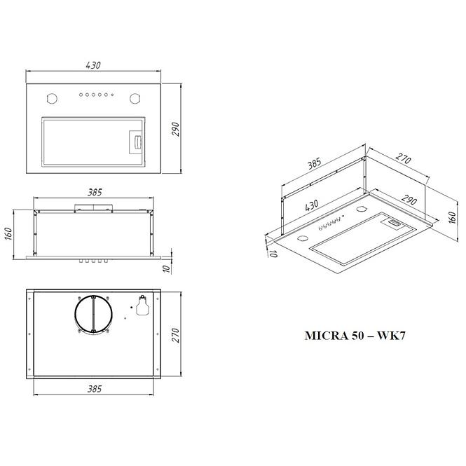 Digestor WK-7 MICRA 50 biely