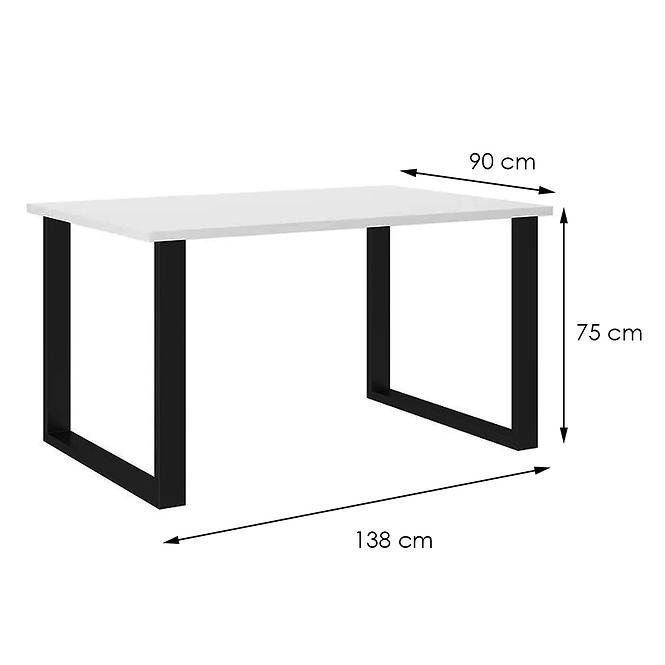 Stôl Imperial 138x90-Biela