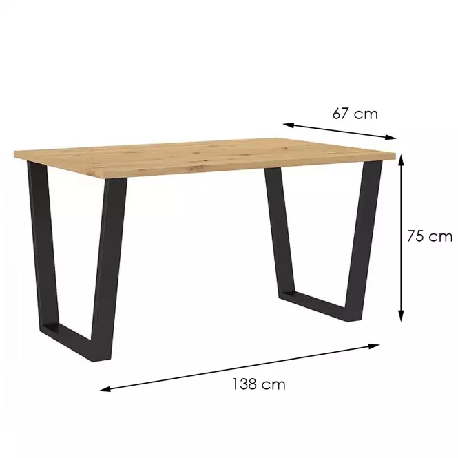 Stôl Cezar 138x67 – Artisan