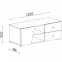 TV stolík Delta 120 dl8 dub/antracit,2