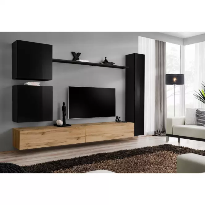 Závesná skrinka Switch SW1 čierna