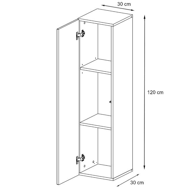 Závesná skrinka Switch SW2 Grafit,2