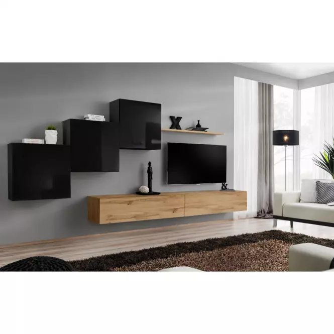 Závesná skrinka Switch SW3 čierna