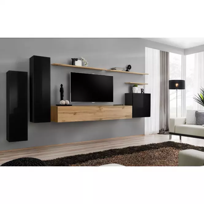 Závesná skrinka Switch SW3 čierna