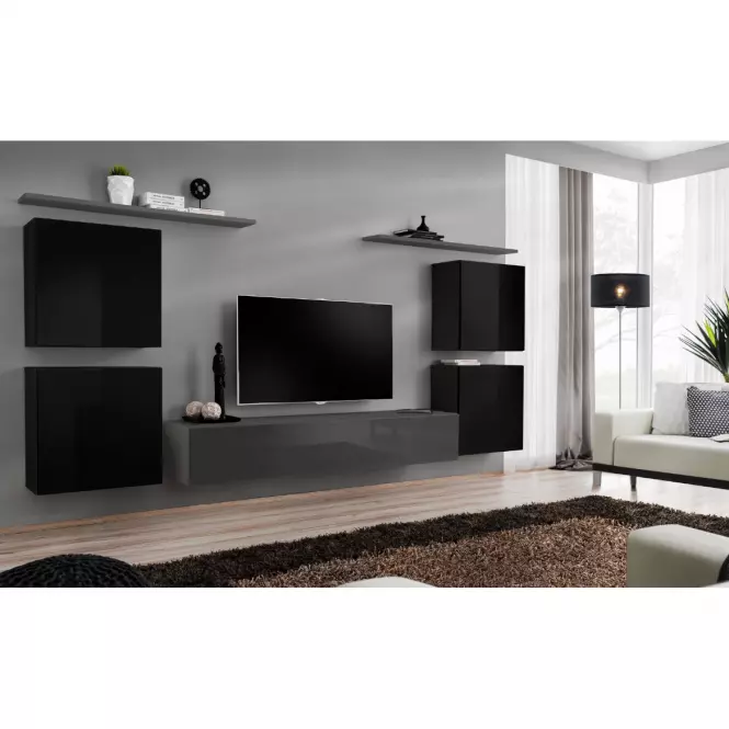 Závesná skrinka Switch SW3 čierna,6