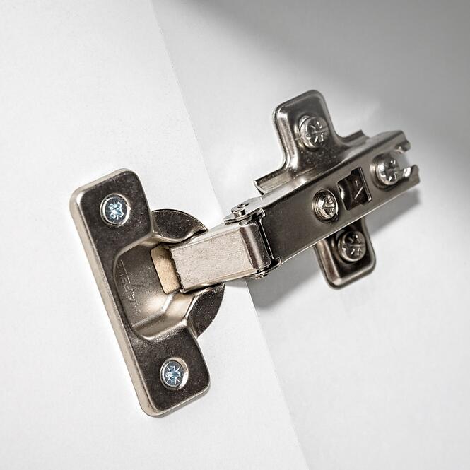 Vysoká vitrína Cross biela/perla Elm,11