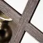 Vysoká vitrína Cross biela/perla Elm,8