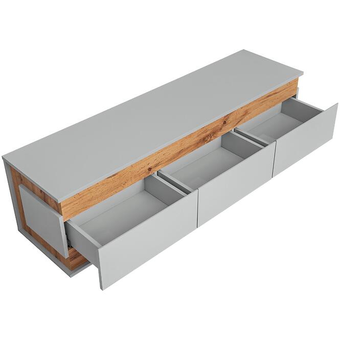 TV stolík Berlin Perla Gray/Artisan,3