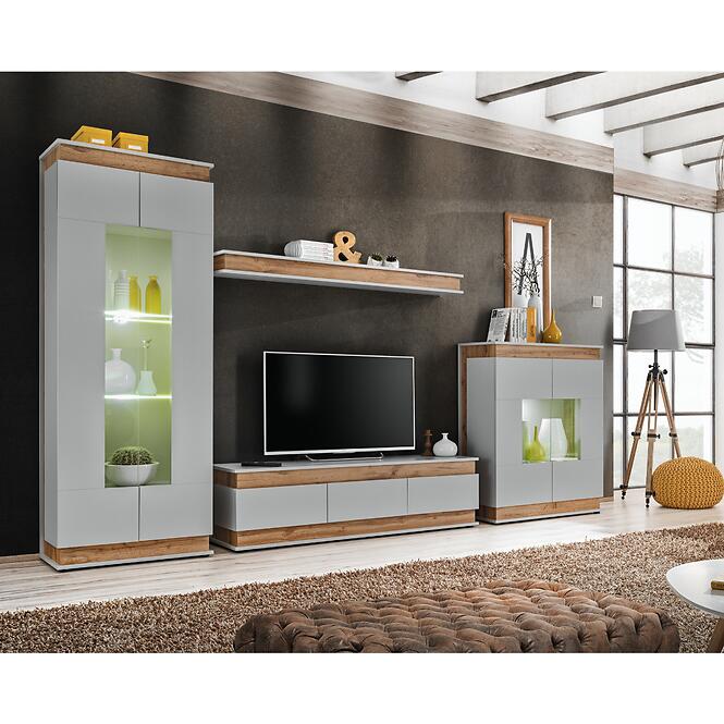 TV stolík Berlin Perla Gray/Artisan,5