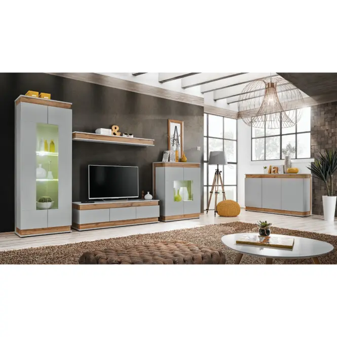 TV stolík Berlin Perla Gray/Artisan,6