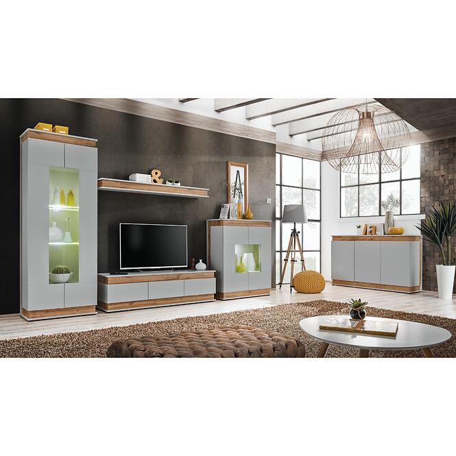TV stolík Berlin Perla Gray/Artisan,6