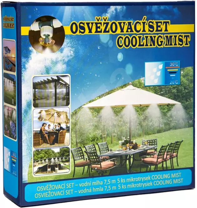 Osviežovací set - vodná hmla, mikrotrysky 5 ks, 7,5 m 